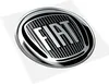 Fiat 3D Aufkleber 1 Schwarz Logo, Größe 48 mm Produktbild-Vorschau 2