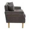 Merax 2-Sitzer Doppelsofa mit dicken Kissen, Holzbeinen und Produktbild-Vorschau 5