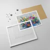 Gerahmtes Poster - Weißer Rahmen - Blumen die Farben pastos Produktbild-Vorschau 4