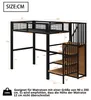 MODFU Hochbetten 90x200cm mit Schreibtisch, Etagenbett Produktbild-Vorschau 7