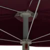 vidaXL Polovičný slnečník s tyčou 180x90 cm Bordeaux Náhľad obrázku produktu 8