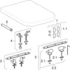 Geberit Toilettensitz WC-Sitz Renova Nr, 1 Plan mit Deckel Anteprima dell’immagine prodotto 10