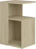 A modern wooden side table with multiple shelves. Náhled obrázku produktu