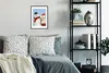 MuchoWow® MuchoWow® Gerahmtes Poster Ein Schneemann mit Produktbild-Vorschau 2