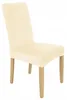 Stuhlhusse Stretch Hellbeige - Samt - Universal - Esszimmer Produktbild-Vorschau 6