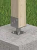 Základňa stĺpa priskrutkovaná k betónu 141x141x163mm Náhľad obrázku produktu 3