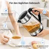 YASHE Wasserkocher Glas 1,7L 2200W mit Schnellkochfunktion Produktbild-Vorschau 2