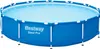 A blue Bestway Steel Pro above-ground swimming pool filled with water, shown on a white background. Podgląd zdjęcia produktu