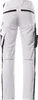 The back view of a pair of white work pants with black accents. Náhled obrázku produktu