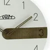 PRIM Clear Timber Wanduhr Holz lautlos arabische Ziffern Produktbild-Vorschau 3