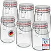 WELLGRO Einmachgläser mit Bügelverschluss rund 1140ml - Produktbild-Vorschau 1