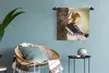 MuchoWow® Wandteppich Wandbehang Vogel - Baum - Wald 60x60 Produktbild-Vorschau 5