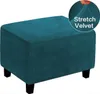 Stretch Ottoman Cover Stool Covers Footstool Protective Náhled obrázku produktu 1
