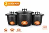 MASTERPAN 6-teiliges Topfset | 7L | 10L | 14L | LARGE POTS Voir les images du produit 13