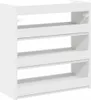 vidaXL Stojan na boty bílý 60x25x62 cm materiál na bázi Náhled obrázku produktu 6