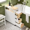 Detailansicht des Schranks BZR54-II-WN mit geöffneten Schubladen und Accessoires Produktbild-Vorschau