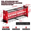 FABATO 3-Ebenen Werkzeug-Wandhalterung Rot mit 8 Produktbild-Vorschau 2