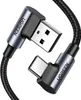 Cavo Ugreen da USB-A a USB-C angolato 3A, 2m - Grigio Anteprima dell’immagine prodotto 3