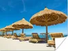 MuchoWow® Poster Strandkorb - Strand - Sonnenschirm - Meer Produktbild-Vorschau 1