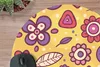 MuchoWow® Mauspad Mousepad Muster - Blumen - Lila - Orange Produktbild-Vorschau 2