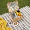 tectake® Picknickkorb Föhr für 4 Personen inkl. 20-teiliges Produktbild-Vorschau 8