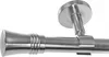 Edelstahl Look Gardinenstange 20mm Deckenträger 1-läufig Produktbild-Vorschau 1