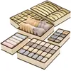 Beige Unterwäsche-Organizer-Set mit 4 faltbaren Produktbild-Vorschau 2