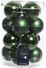 Baubles natalizi in vetro 8cm 16 pezzi - verde pino Anteprima dell’immagine prodotto 5