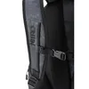 A close-up view of a backpack strap with a buckle. Produktbild-Vorschau