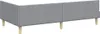 vidaXL Eckbettgestell Hellgrau 100 x 200 cm Stoff Produktbild-Vorschau 7