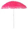 Hawaii Sonnenschirm Gartenschirm Strandschirm rund Ø1,6m Pink Polyester knickbar Produktbild-Vorschau