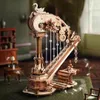 Puzzle 3D, Boîte à musique Harpe Magique, Bois, ROKR, 350 Voir les images du produit 13