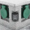 vidaXL Gartensteckdose mit Dämmerungssensor Kunststoff Produktbild-Vorschau 5