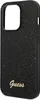 A black glitter phone case with the Guess logo. Podgląd zdjęcia produktu