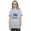 Disney - "Ohana" T-Shirt für Damen BI30268 (L) (Grau) Produktbild-Vorschau 2