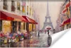 Vlies Fototapete Paris Eiffelturm Blumen Architektur Produktbild-Vorschau 1
