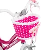 HILAND 18 Zoll Mädchen Kinderfahrrad mit Korb & Bändern, Produktbild-Vorschau 6