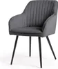 2er Set Velours Esszimmerstühle mit Ziernähten FLORENCE Produktbild-Vorschau 2