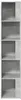 vidaXL Étagère d'angle gris béton 33x33x164,5 cm Bois Voir les images du produit 5