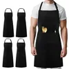 Sada 4 ks zástěr – kuchařská zástěra, bistro zástěra, Náhled obrázku produktu 1