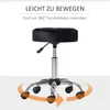 HOMCOM Salonstuhl Höhenverstellhocker Salon Hocker Produktbild-Vorschau 6