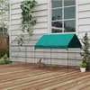 PawHut Freilaufgehege Hasenstall Kleintiergehege mit Produktbild-Vorschau 2