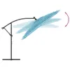 The Living Store Sonnenschirm mit Stahlmast Blau Produktbild-Vorschau 8