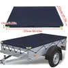 Anhängerplane Flachplane 215x125x13cm Anhängerabdeckung PVC Produktbild-Vorschau 4