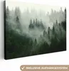 MuchoWow® - Leinwandbilder - Wald - Nebel - Bäume - Natur, Produktbild-Vorschau 1