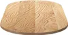 Plateau 120x60x2 cm chêne massif ovale Voir les images du produit 6