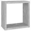 vidaXL Étagères en cube 2 pcs. Gris béton 30x15x30 cm Voir les images du produit 7