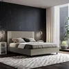 Modernes Doppelbett 160x200 mit Bettkasten in Kunstleder Produktbild-Vorschau 2