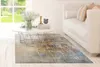 Teppich Wohnzimmer Gelb-Blau 120 x 170 cm, Kurzflor Teppich Produktbild-Vorschau 2