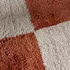 Teppich Kariert - Blox Fringe Terracotta Weiß Produktbild-Vorschau 4